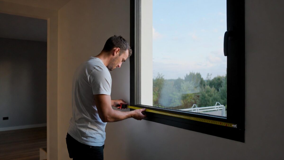 person measuring window image